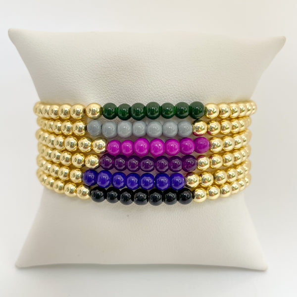 Color POP Gold Bead Bracelet