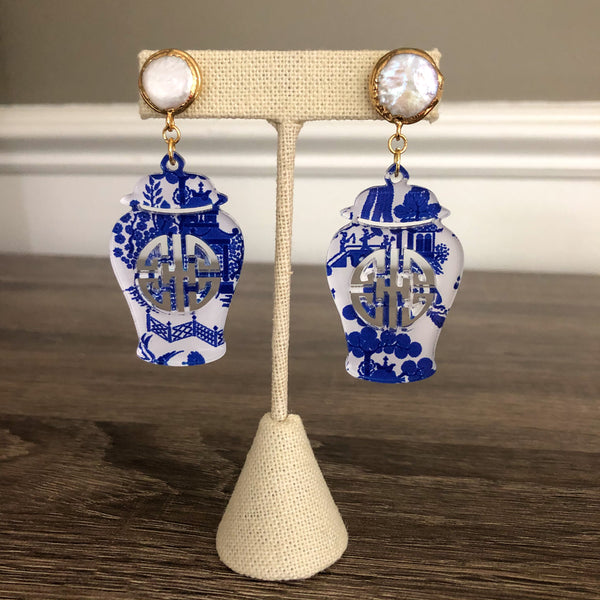 Elizabeth Collection Ginger Jar Earrings
