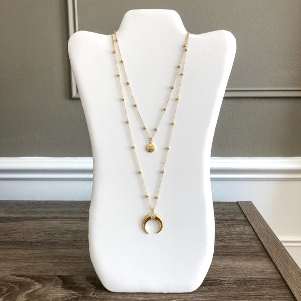 Selene Crescent Moon Necklace
